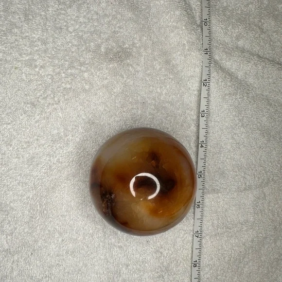 Carnelian Agate Sphere - Picture 9 of 12